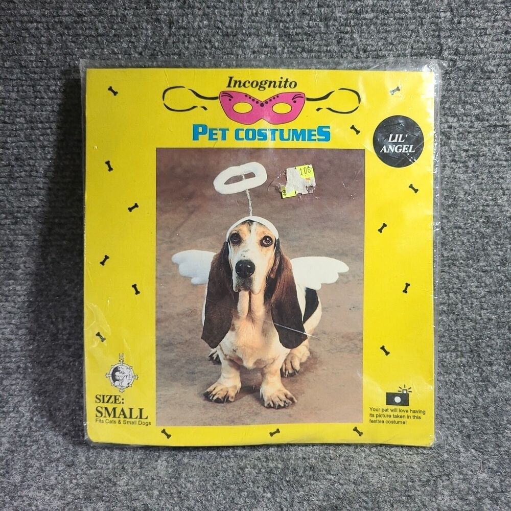 Angel Pet Costume Halloween Uniform Dress Up Cute Dog Cat Funny Cosplay Party US